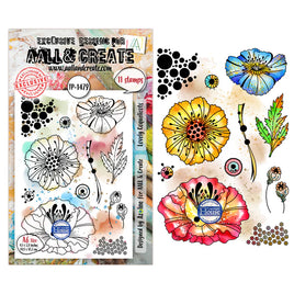 #1479 Lovely Coquelicots - A6 Stamp Set