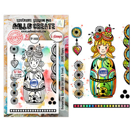 #1480 ZOUKI Poppie - A7 Stamp Set