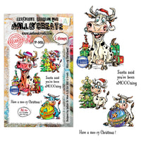 #1496 Moo-ry Christmas! - A6 Stamp Set