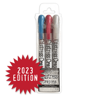 Tim Holtz Distress® Christmas Pearlescent Crayon Set #5