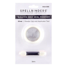 Silver Bullion Wax Seal Powder from the Clear Seal Maker Tool Collection
