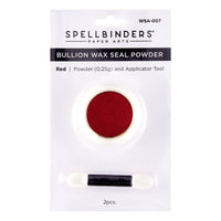 Red Bullion Wax Seal Powder from the Clear Seal Maker Tool Collection
