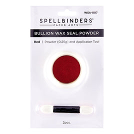 Red Bullion Wax Seal Powder from the Clear Seal Maker Tool Collection