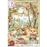 Woodland Party Junk Journal & Ephemera Book A4 32/Pkg