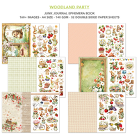 Woodland Party Junk Journal & Ephemera Book A4 32/Pkg