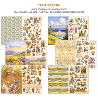 Yellowstone Junk Journal & Ephemera Book A4 32/Pkg