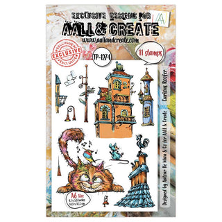 #1274 Curious Roofer - A6 Stamp Set