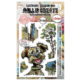 #1269 Skyline Sniffs - A6 Stamp Set