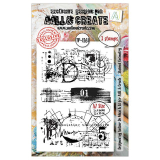 #1261 Stained Geometry - A7 Stamp Set