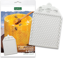 Continuous Honeycomb & Bees Silicone Mould