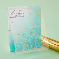 Golden Bloom Press Plate & Die Set & Stencil Set Stencil - BetterPress Society January 2026