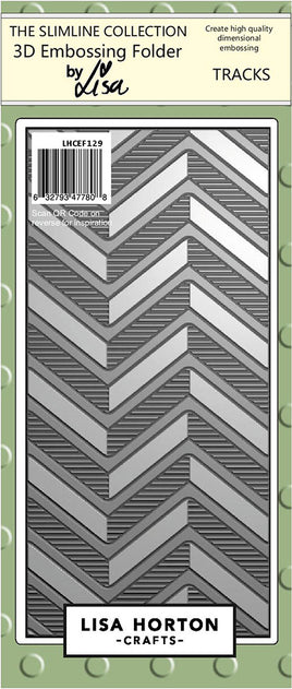 Tracks - Slimline Lisa Horton 3D Embossing Folder