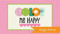 Simple Stories Color Me Happy Collection Kit - 12 x 12 Paper Pack