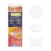 Gelli Arts® Minis – Set of 3 Gel Printing Plates (Oval, Rectangle & Hexagon)