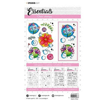 
              Quirky Top Flowers Essentials - Studio Light Clear Stamp Set
            