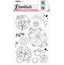 Quirky Top Flowers Essentials - Studio Light Clear Stamp Set