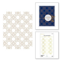 Geometric Optical Background Glimmer Hot Foil Plates - DISCONTINUED