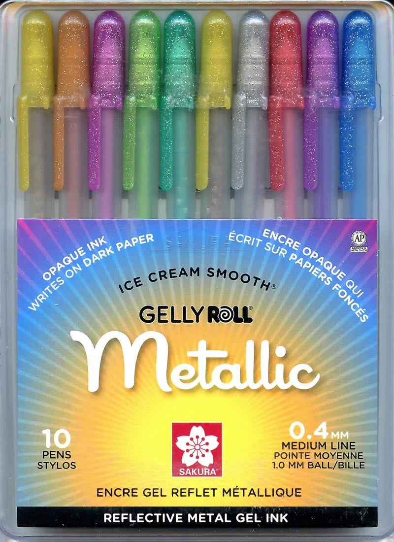 Sakura Gelly Roll Glaze Pens - Assorted Set of 6 [Pack of 2]
