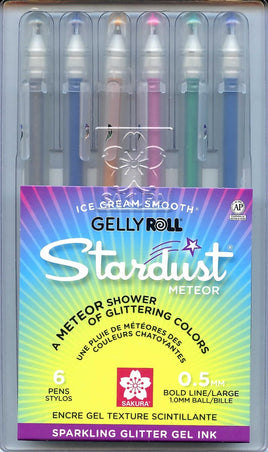 GellyRoll Stardust Glitter Pens/Meteor 6 pc set