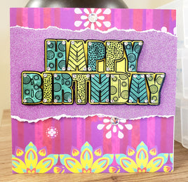 VOLUME Event February 2023 Card - A Colorful Happy Birthday