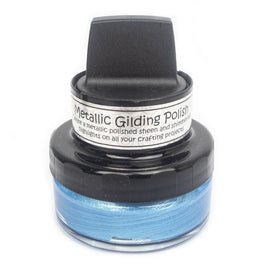 Electric Blue Metallic Gilding Polish