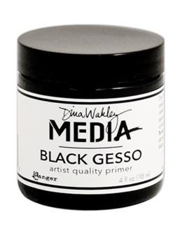 Dina Wakley Media BLACK Gesso - 4oz