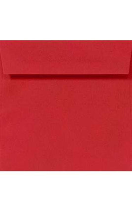 6 1/4 x 6 1/4 Envelopes - HOLIDAY RED