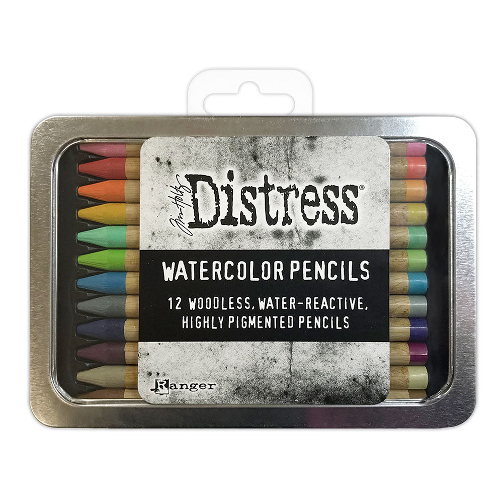 Ranger Tim Holtz Distress Crayons Set #5 Pastels & #1 Water