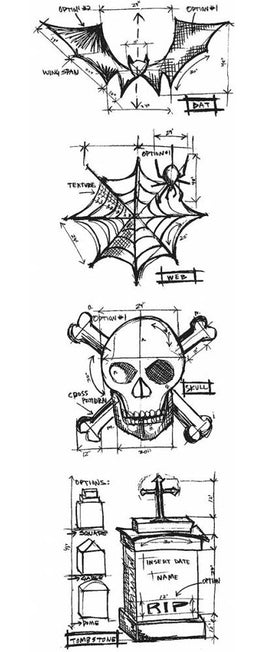 Halloween Blueprint Strip