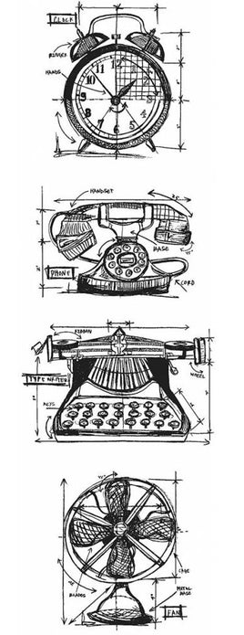 Vintage Things Blueprint Strip