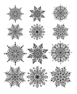 Mini Swirly Snowflakes