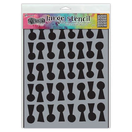 Dylusions Stencil Lock n Roll