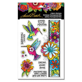 Hummingbird Wishes Clear Stamp Sentiment