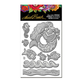 Mermaid Fish Stamp Set with Template