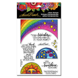 Rainbow Moon Clear Stamp Sentiment