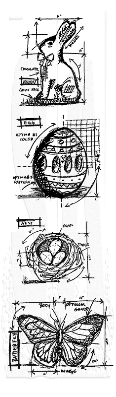 Easter Blueprint Strip