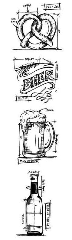 Beer Blueprint Strip